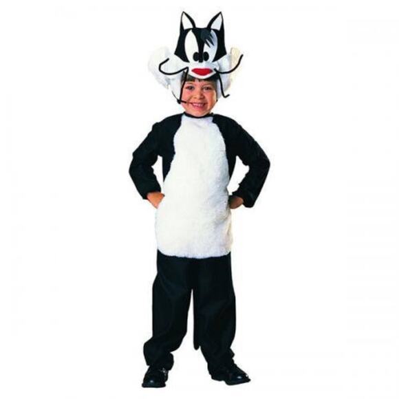 Vintage Rubie's Sylvester the Cat Looney Tunes Costume Child Medium 8-10 New - Picture 1 of 12
